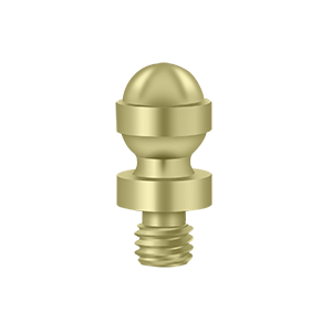 Specialty Solid Brass Acorn Tip Finals by Deltana -  - Unlacquered Brass - New York Hardware