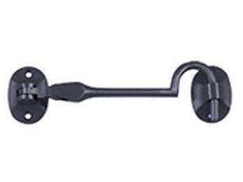 Cabin Hooks, British Style, 4" hook - Black - New York Hardware Online