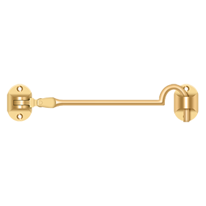 Bristish Style Cabin Hook  by Deltana - 6" - PVD Polished Brass - New York Hardware