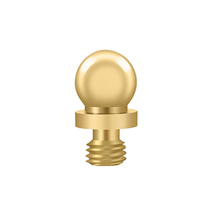 Specialty Solid Brass Ball Tip Finals by Deltana -  - PVD Polished Brass - New York Hardware