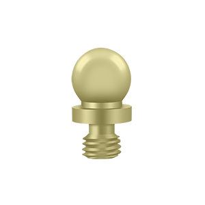 Specialty Solid Brass Ball Tip Finals by Deltana -  - Unlacquered Brass - New York Hardware
