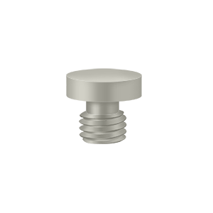 Specialty Solid Brass Button Tip Finals by Deltana -  - Brushed Nickel - New York Hardware