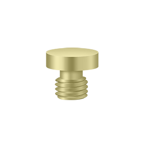 Specialty Solid Brass Button Tip Finals by Deltana -  - Unlacquered Brass - New York Hardware