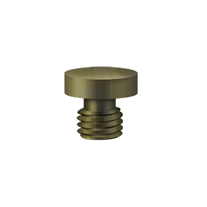 Specialty Solid Brass Button Tip Finals by Deltana -  - Antique Brass - New York Hardware