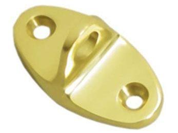 Cabin Swivel Hooks Eye - PVD - Polished Brass - New York Hardware Online