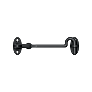 Cabin Swivel Hook  by Deltana - 4" - Paint Black - New York Hardware