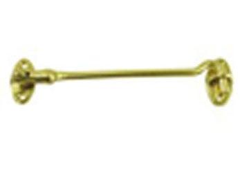 Cabin Swivel Hooks, 6" hook  - Polished Brass - New York Hardware Online
