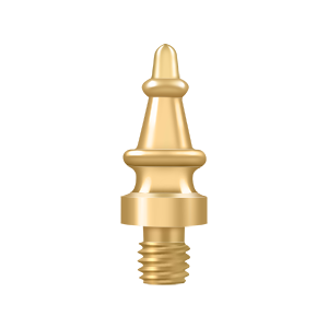Specialty Solid Brass Steeple Tip Finals by Deltana -  - PVD Polished Brass - New York Hardware
