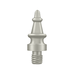 Specialty Solid Brass Steeple Tip Finals by Deltana -  - Brushed Nickel - New York Hardware