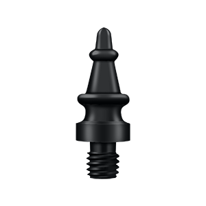 Specialty Solid Brass Steeple Tip Finals by Deltana -  - Paint Black - New York Hardware