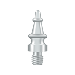Specialty Solid Brass Steeple Tip Finals by Deltana -  - Polished Chrome - New York Hardware
