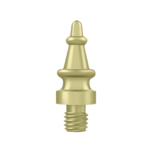 Specialty Solid Brass Steeple Tip Finals by Deltana -  - Unlacquered Brass - New York Hardware
