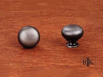 Mushroom Knob 1 1/4" (32mm) - Distressed Nickel - New York Hardware Online