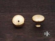 Thin Mushroom Knob 1 1/4" (32mm) - Polished Brass - New York Hardware