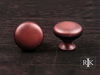 Thin Mushroom Knob 1 1/4" (32mm) - Distressed Copper - New York Hardware