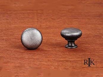 Thin Mushroom Knob 1 1/4" (32mm) - Distressed Nickel - New York Hardware