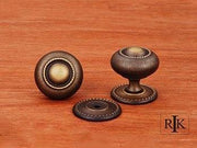 Rope Knob with Detachable Back Plate 1 1/2" (38mm) - Antique English - New York Hardware