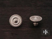 Rope @ Edge Knob 1 1/4" (32mm) - Pewter - New York Hardware Online