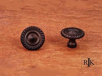 Rope @ Edge Knob 1 1/4" (32mm) - Oil Rubbed Bronze - New York Hardware Online