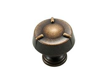 Small Fullerton Knob 1 1/4" (32mm) - Brushed English - New York Hardware