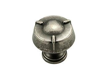 Small Fullerton Knob 1 1/4" (32mm) - Weathered Nickel - New York Hardware