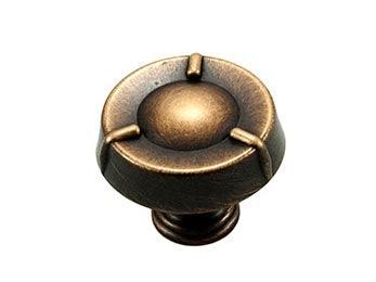 Large Fullerton Knob 1 1/2" (38mm) - Brushed English - New York Hardware Online