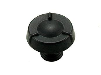 Large Fullerton Knob 1 1/2" (38mm) - Black - New York Hardware Online