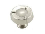 Large Fullerton Knob 1 1/2" (38mm) - Satin Nickel (Pewter) - New York Hardware Online