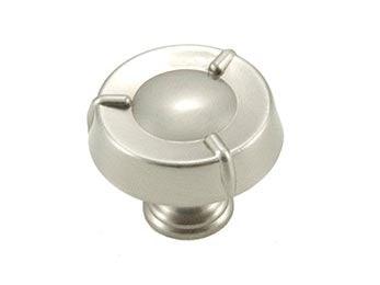 Large Fullerton Knob 1 1/2" (38mm) - Satin Nickel (Pewter) - New York Hardware Online
