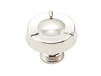 Large Fullerton Knob 1 1/2" (38mm) - Polished Nickel - New York Hardware Online