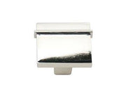 Square Newbury Knob 1 11/32" (34mm) - Polished Nickel - New York Hardware