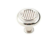 Corcoran Knob 1 1/4" (32mm) - Polished Nickel - New York Hardware Online