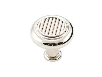 Corcoran Knob 1 1/4" (32mm) - Polished Nickel - New York Hardware Online
