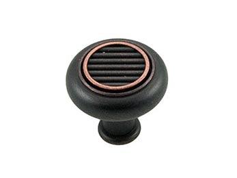 Corcoran Knob 1 1/4" (32mm) - Valencia Bronze - New York Hardware Online