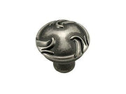Nottingham Knob 1 1/4" (32mm) - Weathered Nickel - New York Hardware Online