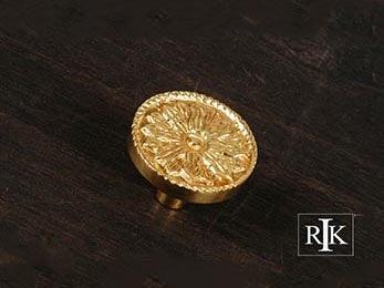 Flower Knob 1 1/4" (32mm) - Polished Brass - New York Hardware Online