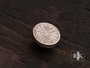 Flower Knob 1 1/4" (32mm) - Pewter - New York Hardware Online