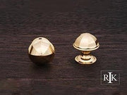 Contoured Dome Knob 1 1/16" (27mm) - Polished Brass - New York Hardware Online
