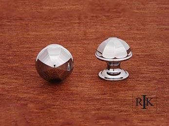 Contoured Dome Knob 1 1/16" (27mm) - Chrome - New York Hardware Online