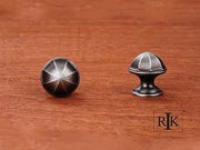 Contoured Dome Knob 1 1/16" (27mm) - Distressed Nickel - New York Hardware Online