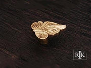 Leaf Knob 1 3/4" (44mm) - Polished Brass - New York Hardware Online