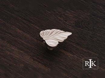 Leaf Knob 1 3/4" (44mm) - Pewter - New York Hardware Online