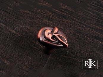 Pretty Wrap Knob 1 1/4" (32mm) - Distressed Copper - New York Hardware Online