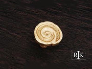 Swirl Knob 1 5/16" (33mm) - Polished Brass - New York Hardware