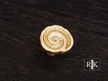 Swirl Knob 1 5/16" (33mm) - Polished Brass - New York Hardware
