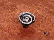 Swirl Knob 1 5/16" (33mm) - Distressed Nickel - New York Hardware