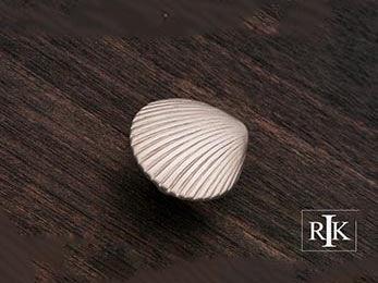 Shell Knob  1 3/8" (35mm) - Pewter - New York Hardware
