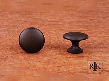 Flat Face Knob 1 1/4" (32mm) - Oil Rubbed Bronze - New York Hardware Online