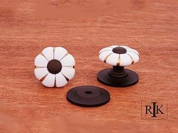 Porcelain Oil Rubbed Tip & Brass Lines  1 1/4" (32mm) - Oil Rubbed Bronze - New York Hardware Online