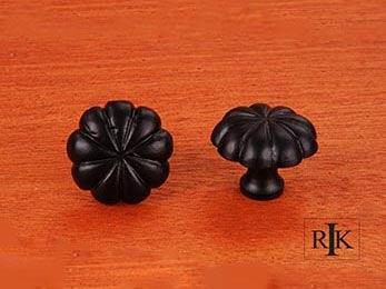 Melon Knob 1 1/4" (32mm) - Black - New York Hardware Online